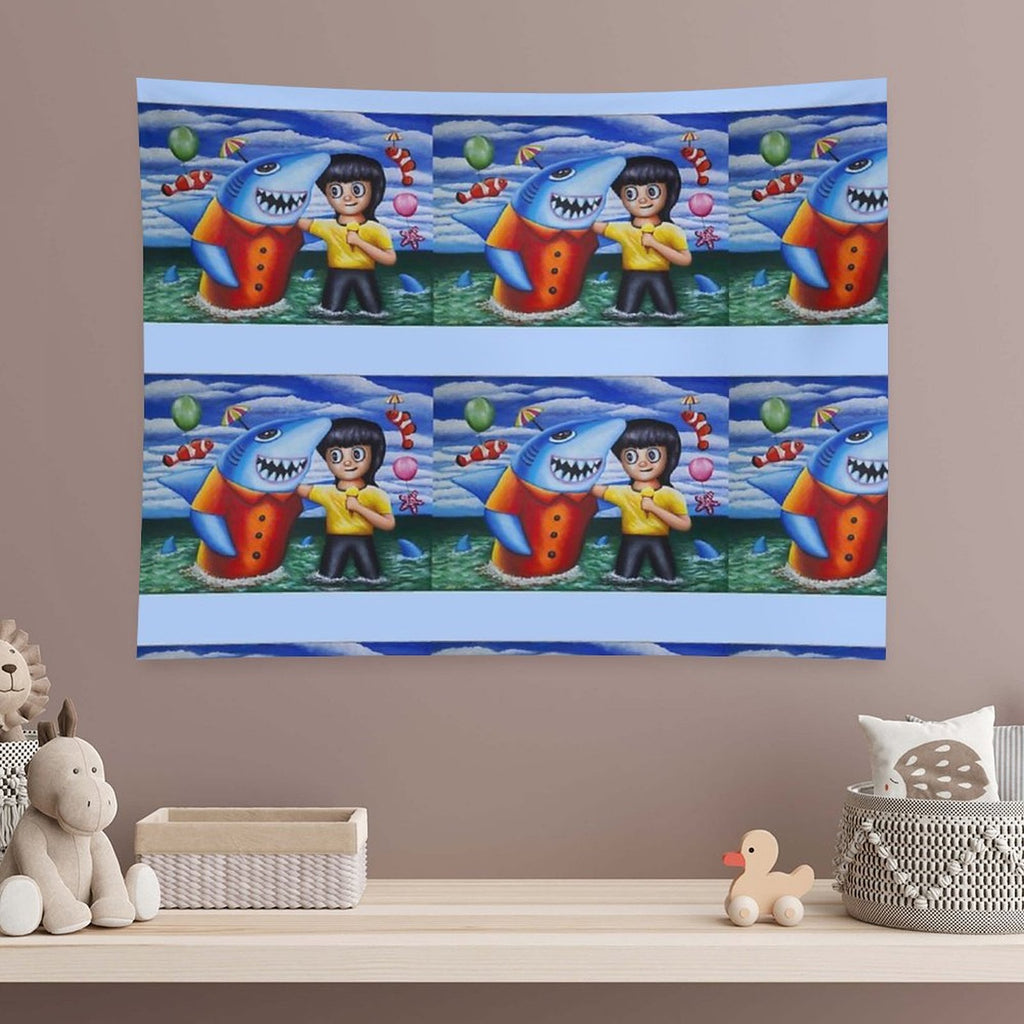 Go to The Sea with My Friends 02 Tapestry