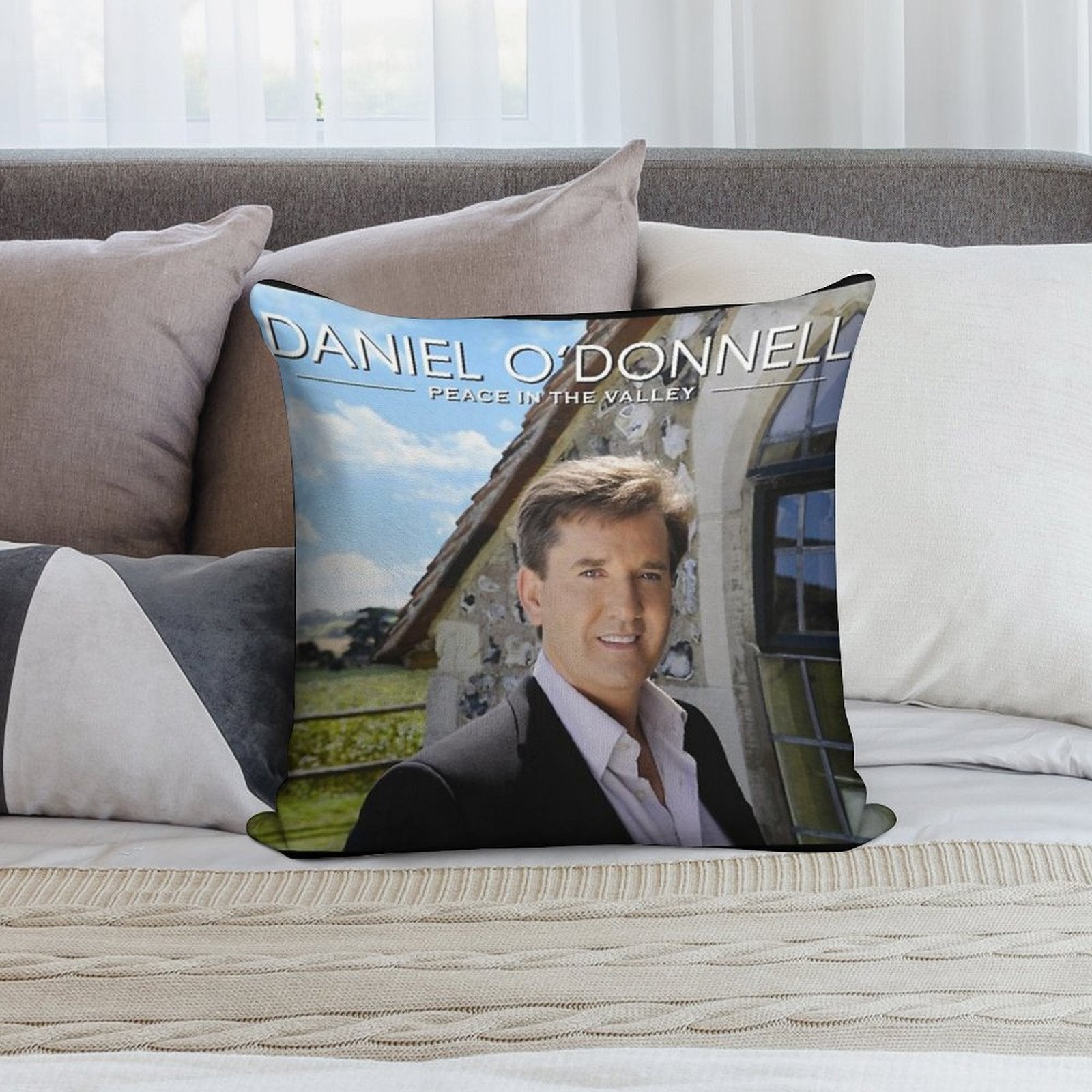 Daniel O'Donnell Peace in The Valley Soft Skin-Friendly Throw Pillow
