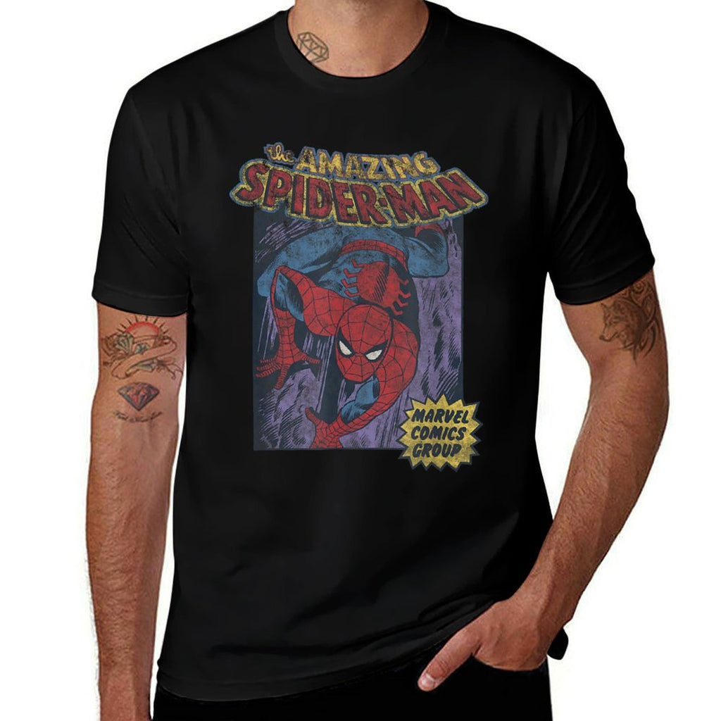 Marvel Spider-Man Classic Amazing Spider-Man Comic  Breathable T-Shirt