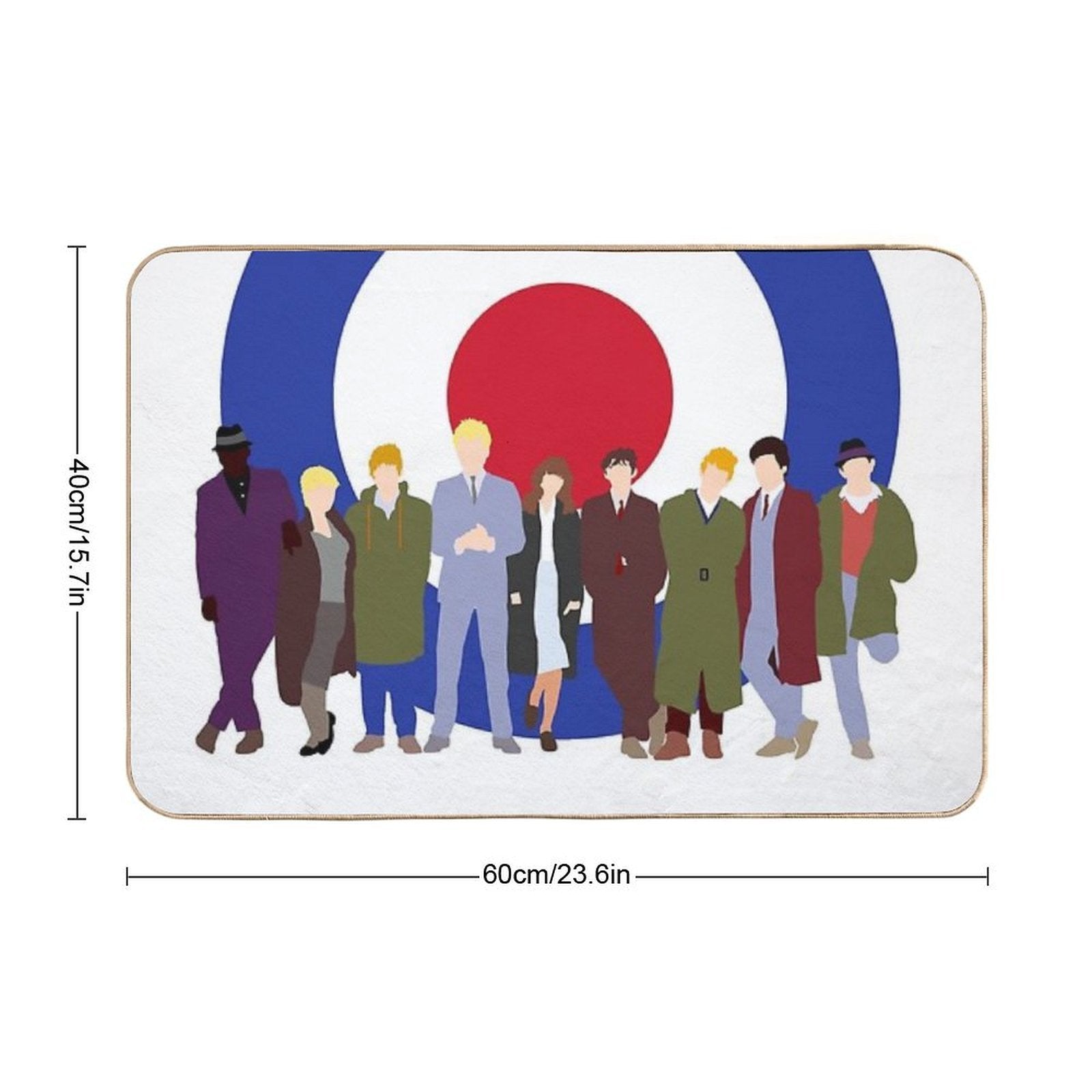 Quadrophenia Mod Target  Anti-Trip Bath Mat