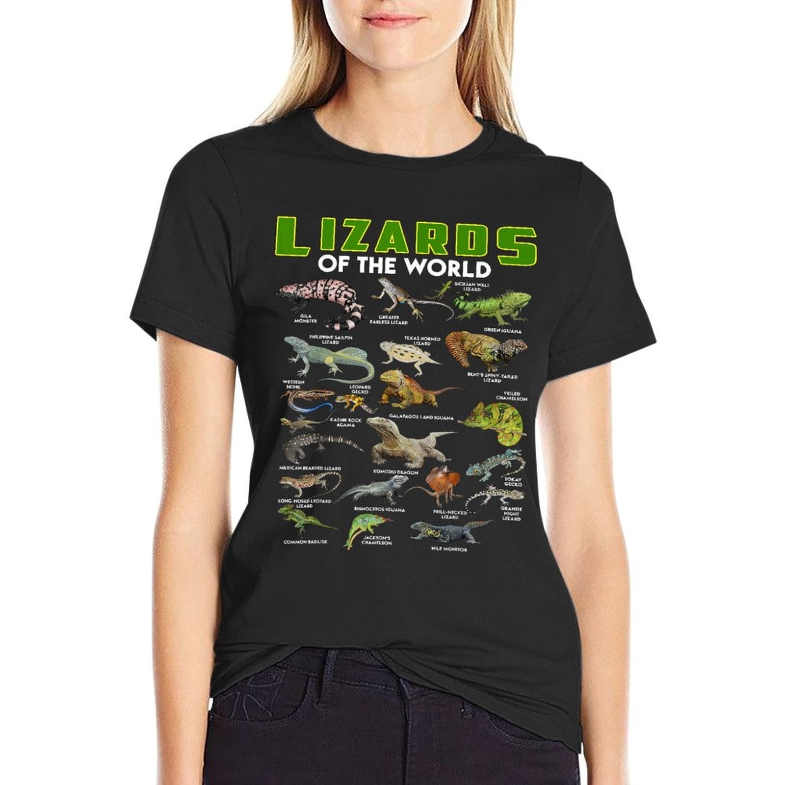 Lizards Of The World Reptile Herpetology Lizard Gifts Funny  Lightweight T-Shirt