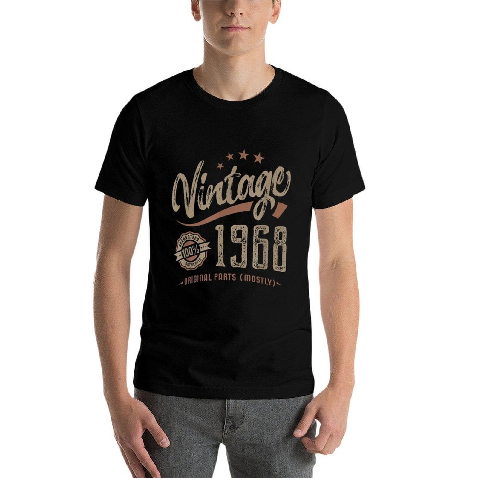 Vintage 1968 Mostly Original Parts Birthday Gift T-shirt  Durable T-Shirt