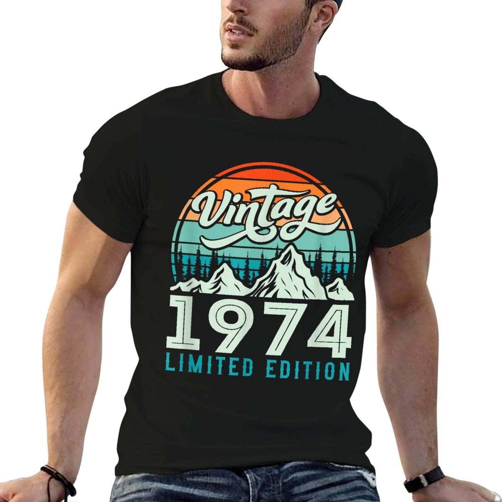 50 Year Old Vintage 1974 Limited Edition 50th Birthday  Slim-fit Cut T-Shirt