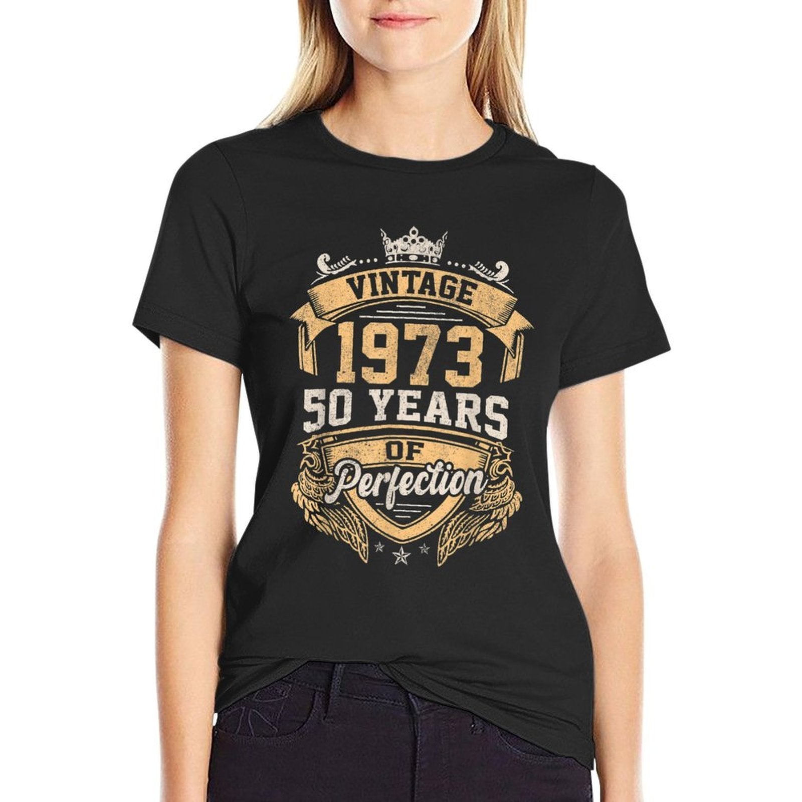Vintage 1973 Retro 50th Birthday 50 Years Of Perfection  Relaxed-fit T-Shirt