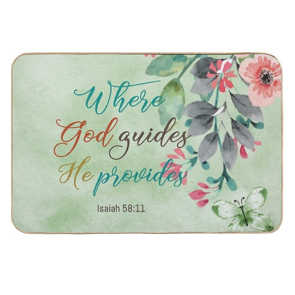 Isaiah 5811  Fade-Resistant Bath Mat
