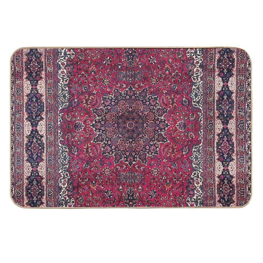 Saber Meshed Persian Carpet Print  Long-Lasting Bath Mat