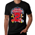 Sports Ball It's My 2nd Birthday Boy 2 Year Old Birthday  Lightweight T-Shirt