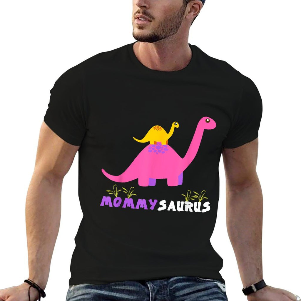 Mommysaurus Cute Mother Dinosaur Mommy Saurus Matching  High-quality Stitching T-Shirt