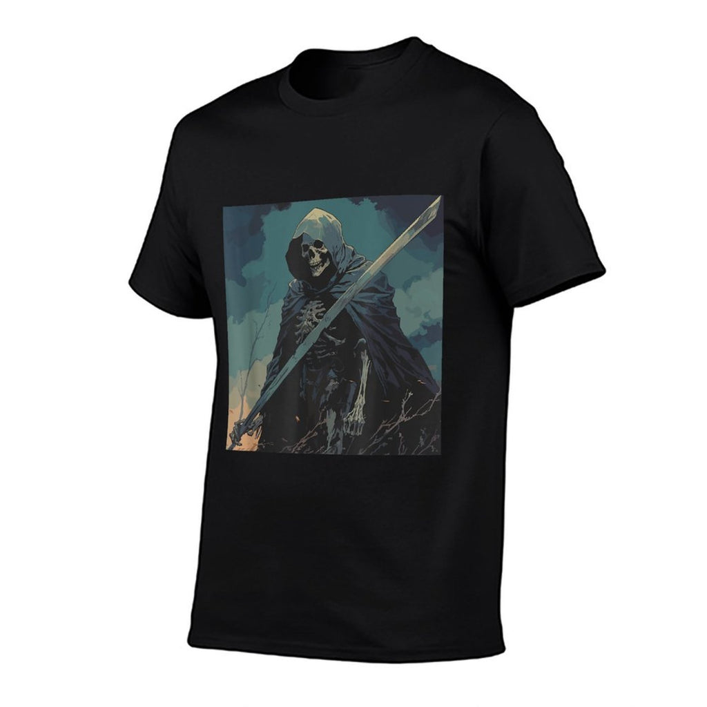 Skeleton Whimsigoth Dark Fantasy  Trendy Pattern T-Shirt