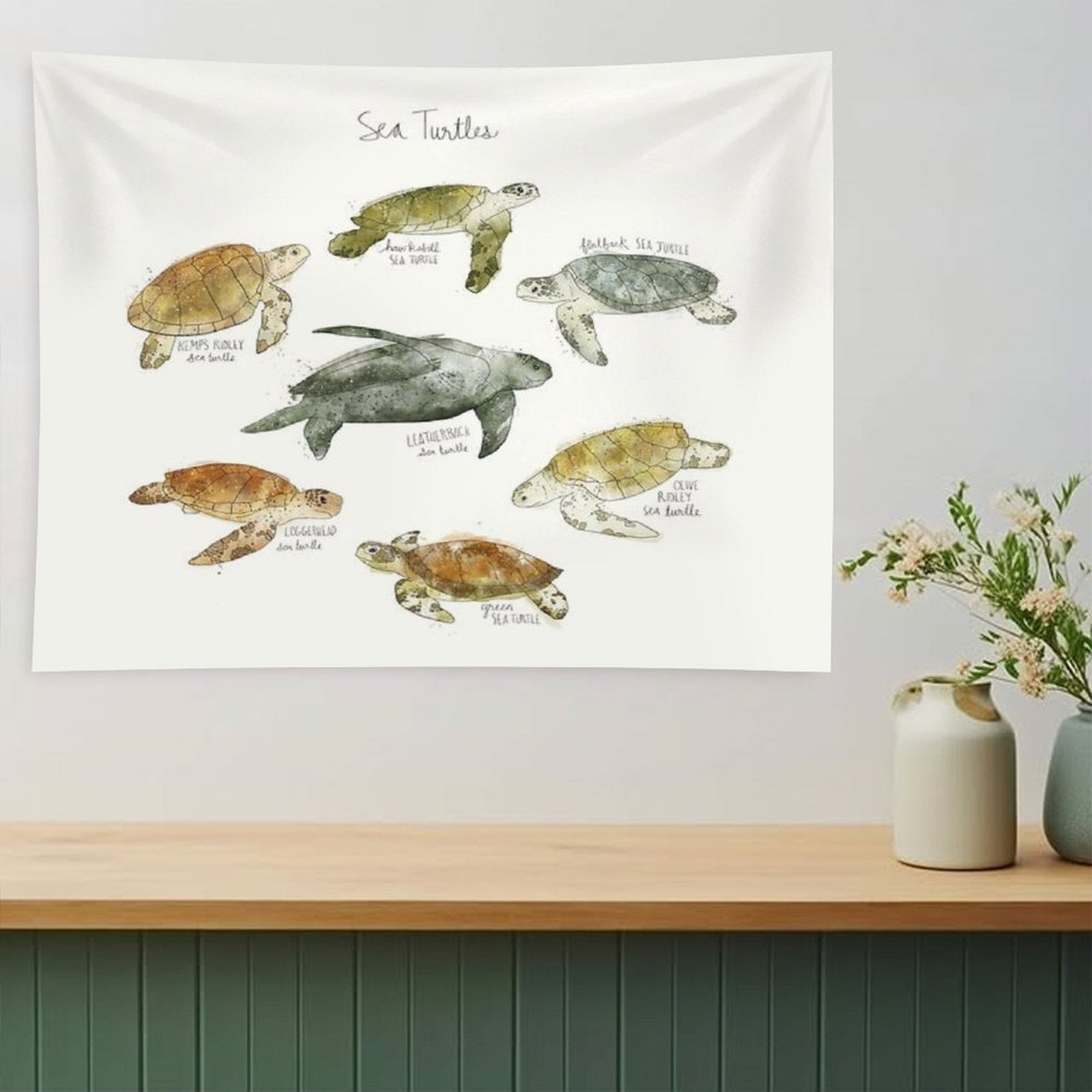 Sea Turtles Tapestry