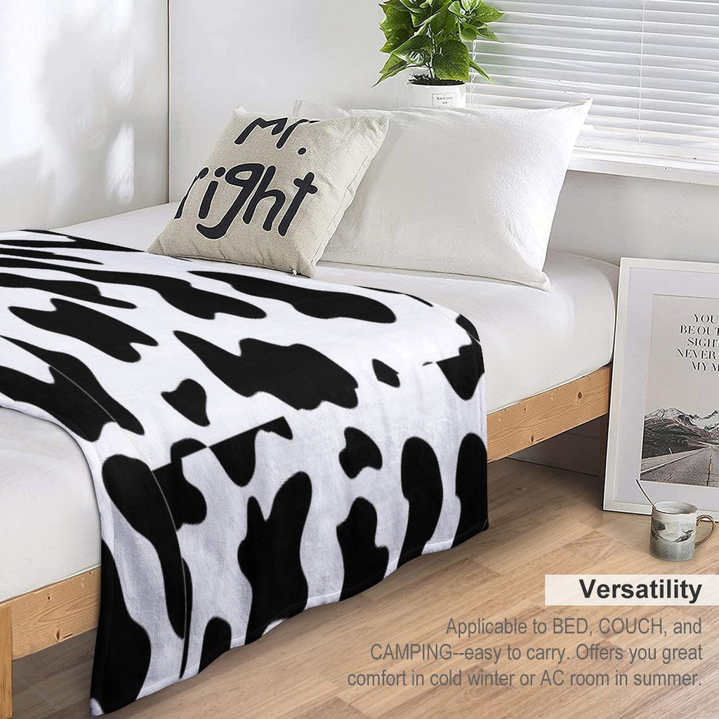 Cow Print Fabulous Travel-friendly Throw Blanket