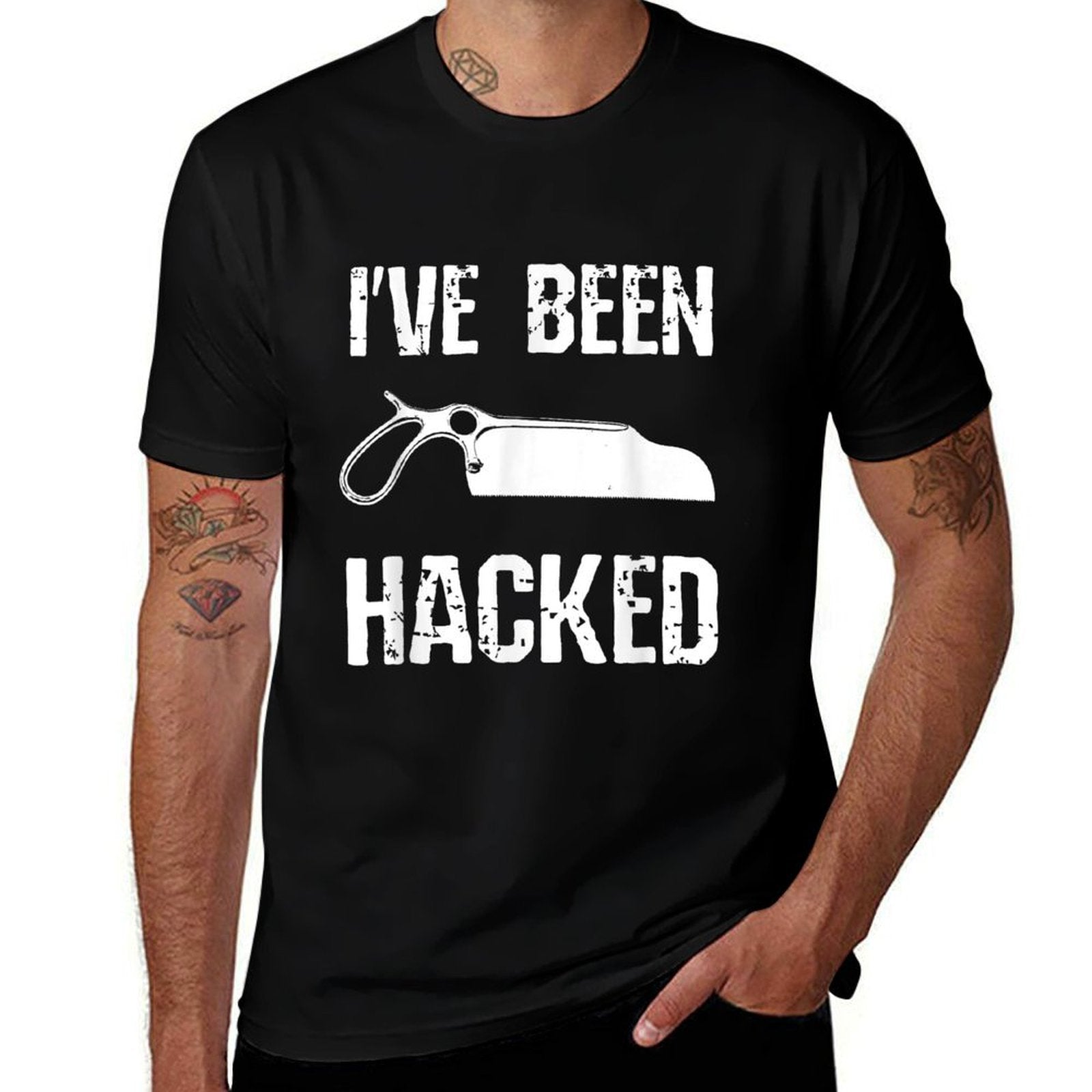 Funny Amputee Ive Been Hacked Amputation Surgery Humor  Stretchy T-Shirt