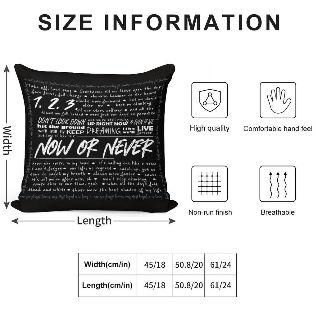Now Or Never Julie And The Phantoms Soft Easy Maintenance Throw Pillow