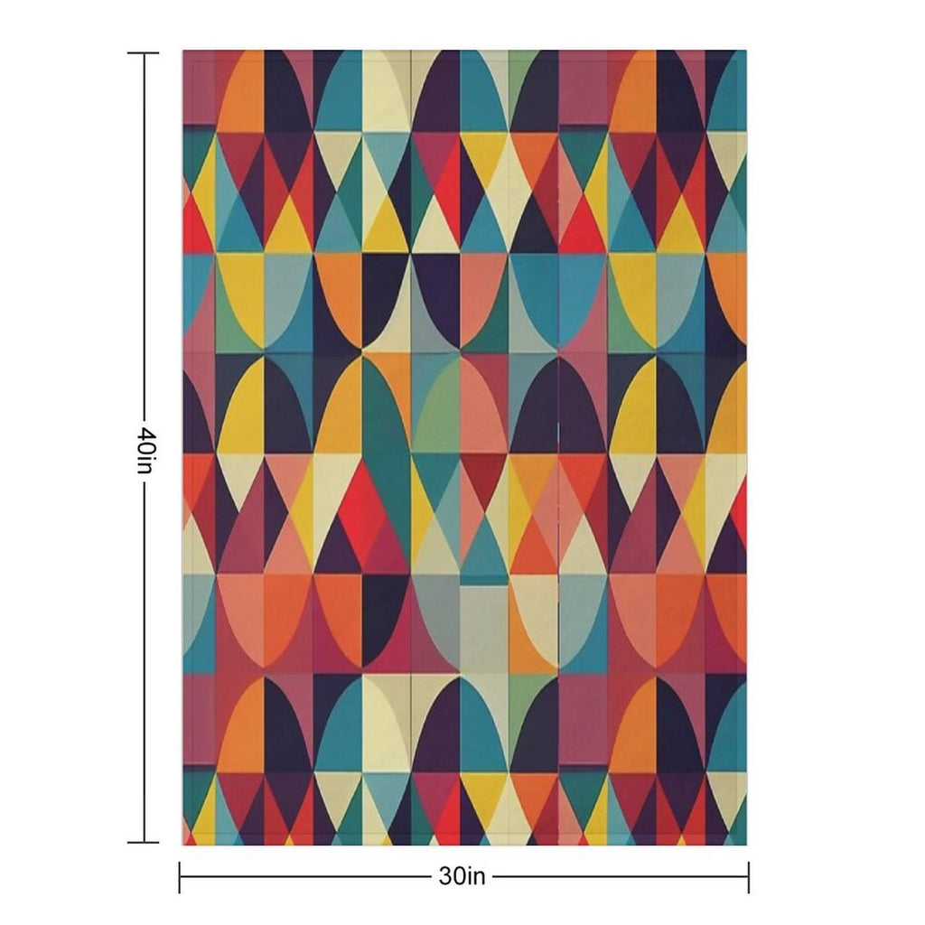 Seamless Geometric Pattern Design Easy Care Throw Blanket