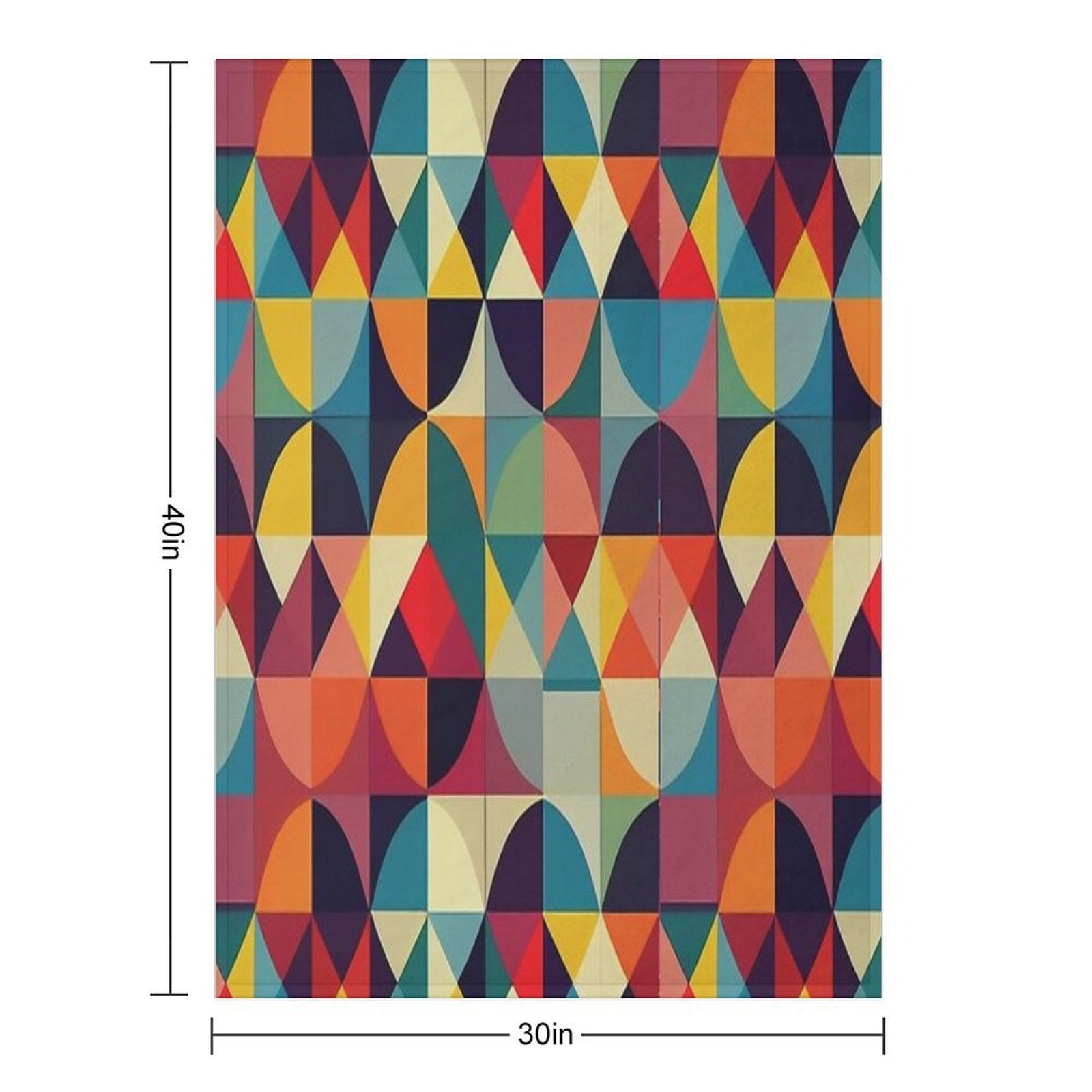 Seamless Geometric Pattern Design Easy Care Throw Blanket