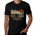 Est Vintage 2004 Limited Edition 20th Birthday 20 Years Old  Easy-care T-Shirt