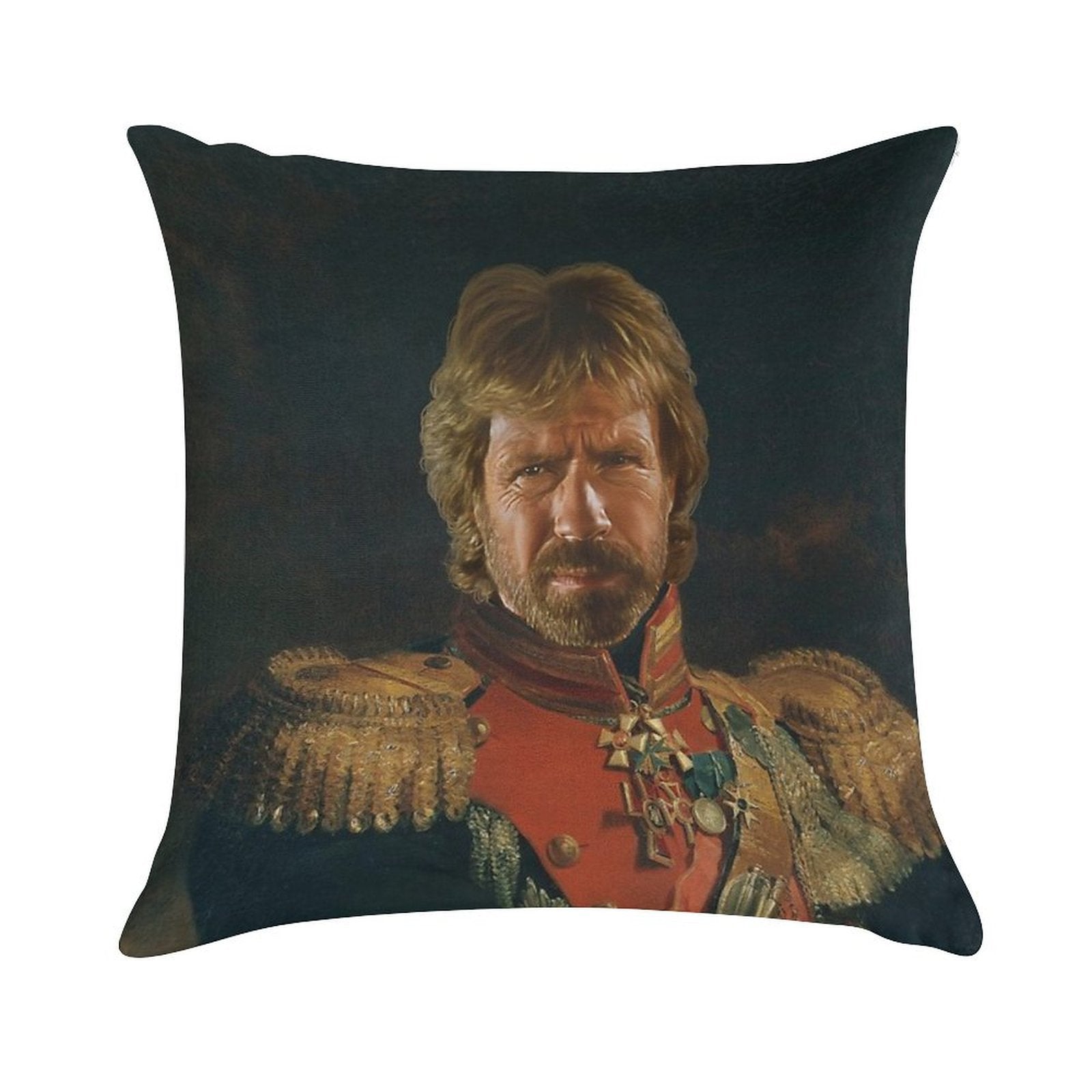 Chuck Norris - Replaceface Soft Easy Maintenance Throw Pillow