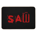 Saw Movie Logo Horror  Repositionable Bath Mat