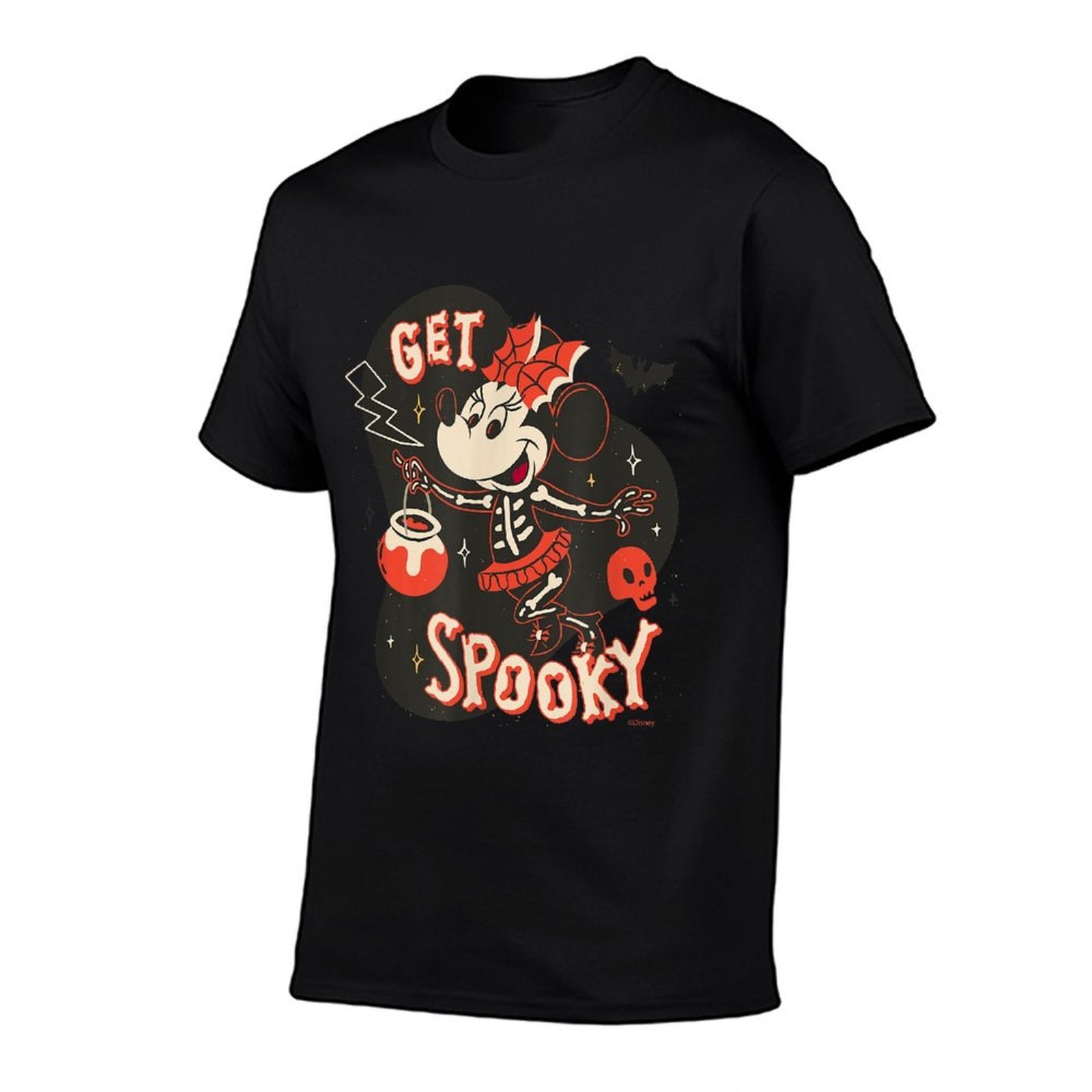 Disney Minnie Mouse Halloween Skeleton Costume Get Spooky  Versatile T-Shirt