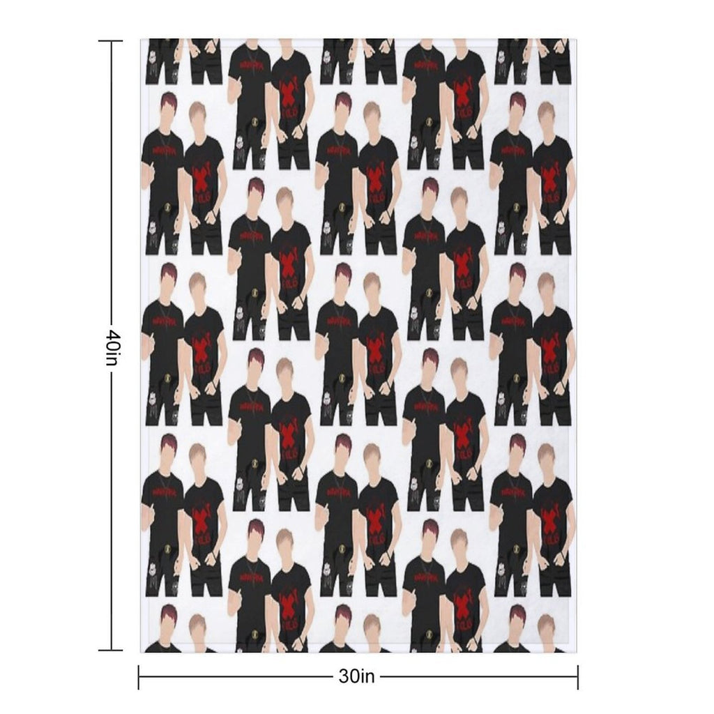 Sam And Colby Compact Throw Blanket