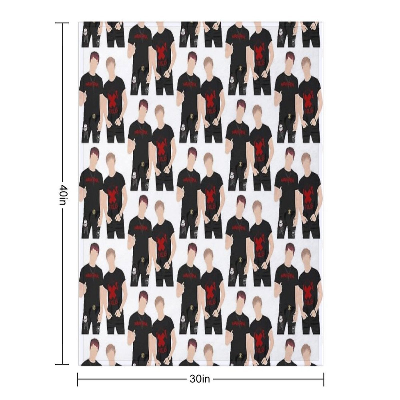 Sam And Colby Compact Throw Blanket