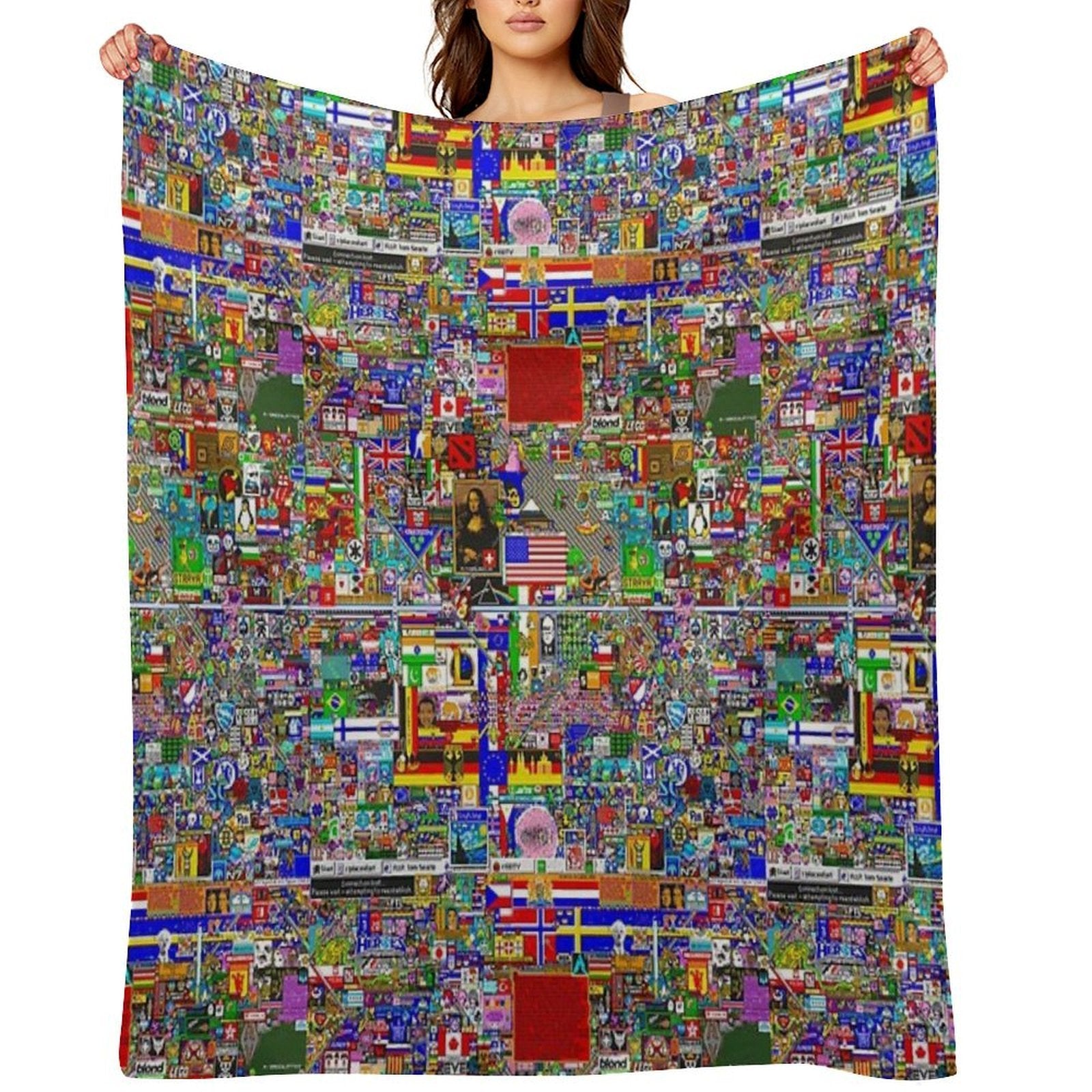 RPlace 2017 - 4000x4000 Durable Throw Blanket