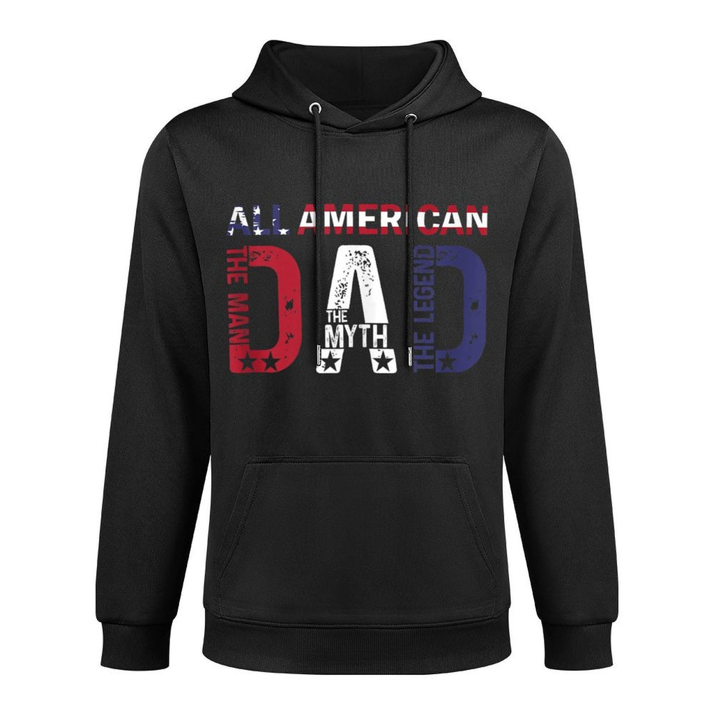 All American Dad The Man The Myth The Legend Relaxed Fit Hoodie