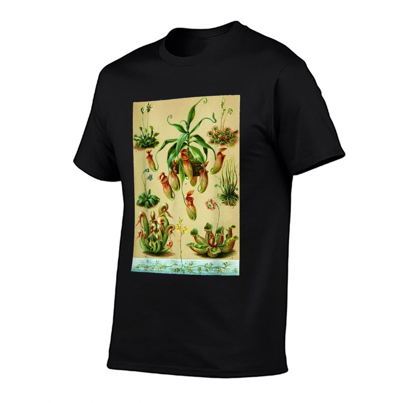 Vintage Carnivorous Plants Sarracenia Botanical  Slim-fit Cut T-Shirt