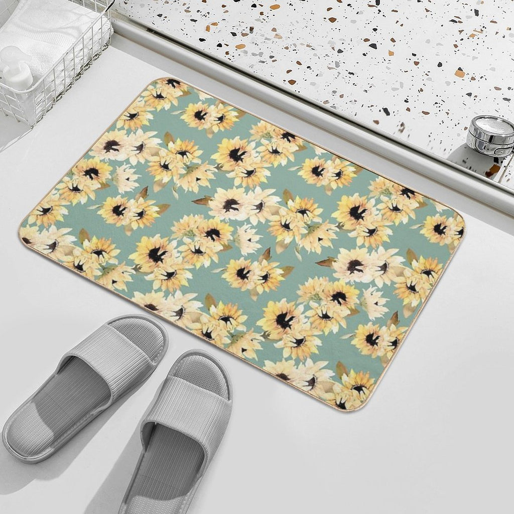Blossom Sunflowers  Slip-Resistant Bath Mat