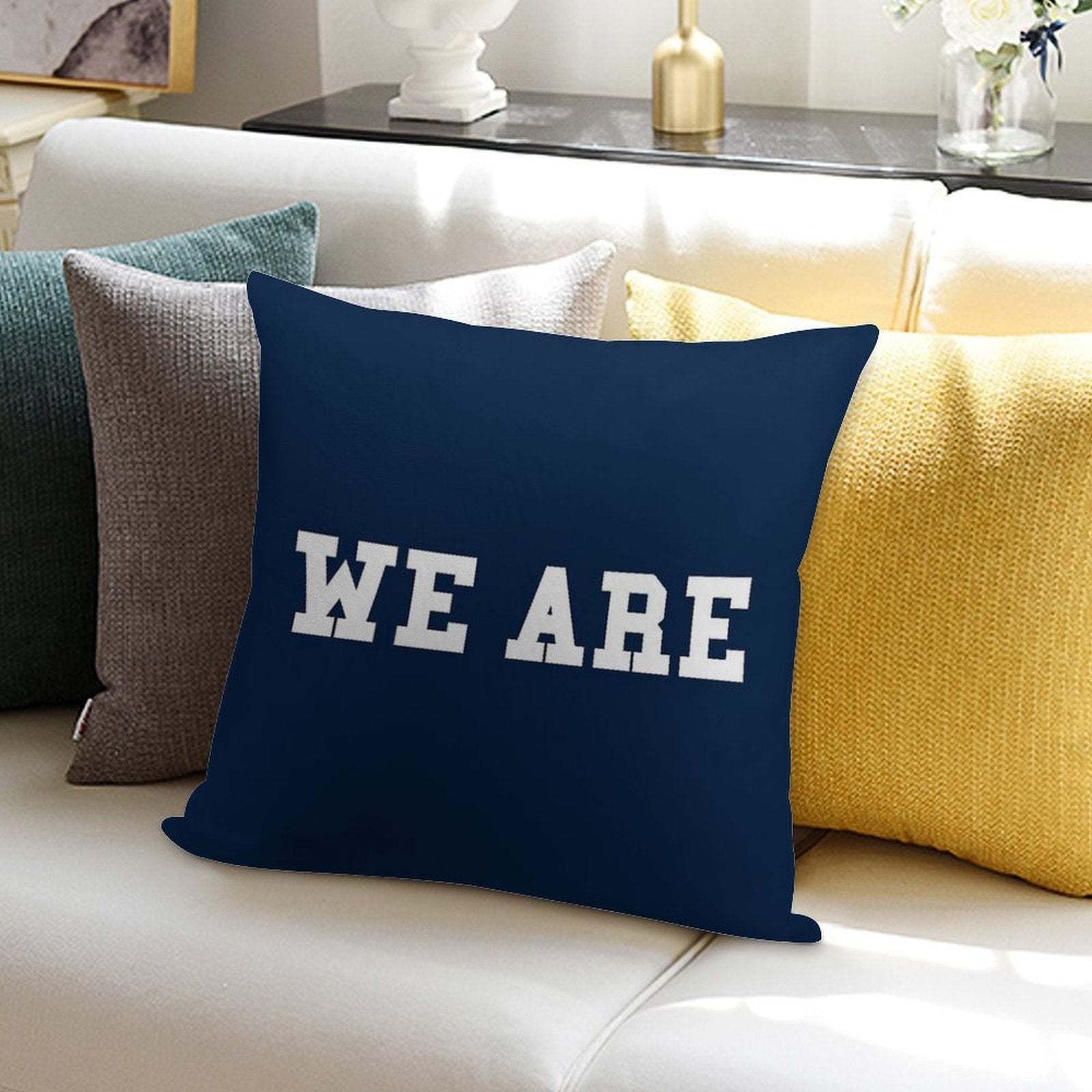 WE ARE Soft Fade-Resistant Throw Pillow