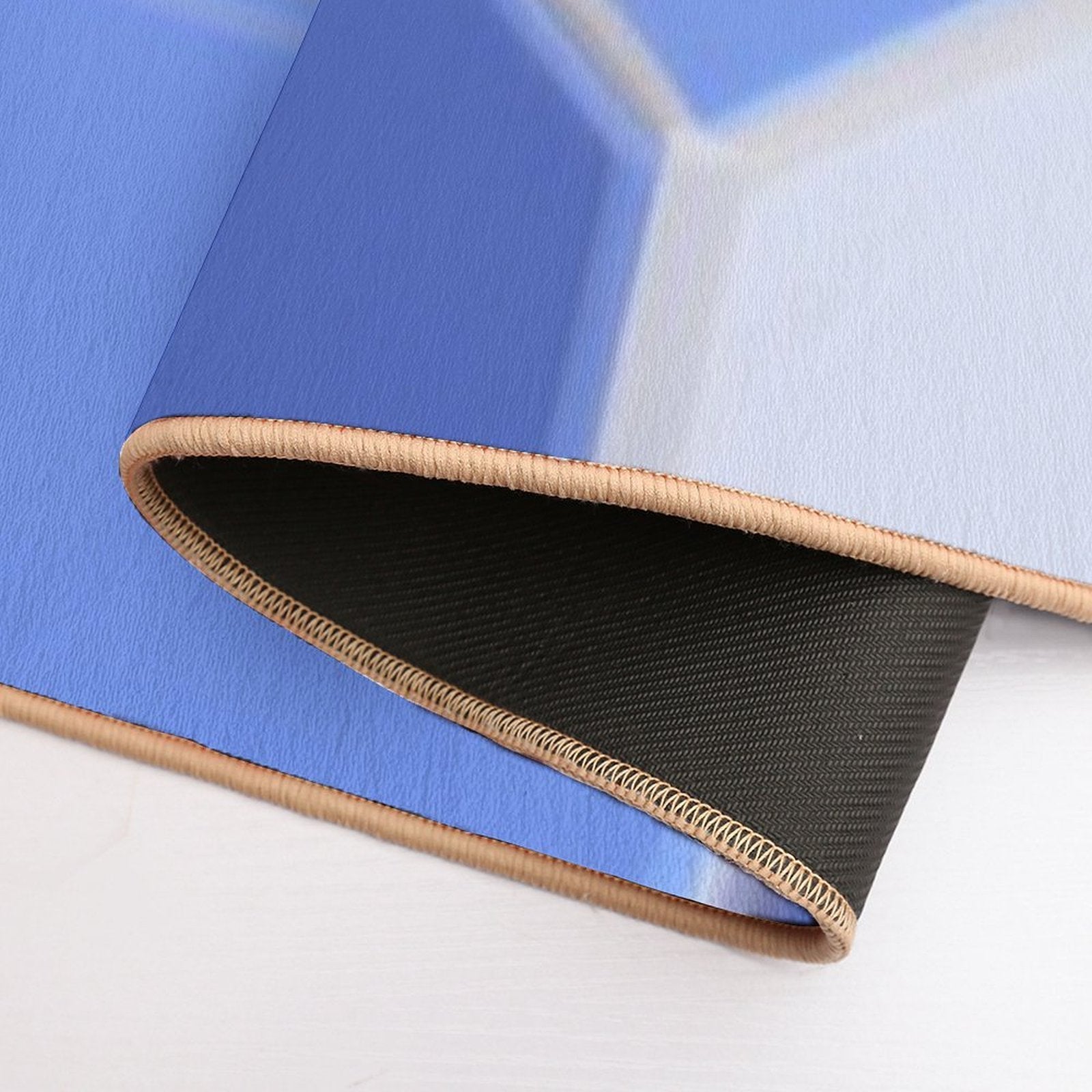 Symphonic Blues  Fade-Resistant Bath Mat