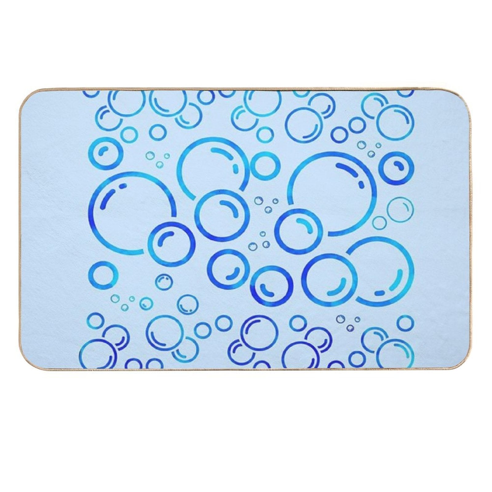 Bubble Blues  Odorless Bath Mat
