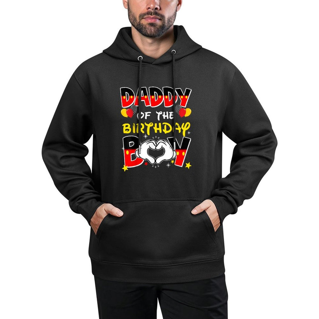 Dad And Mom Daddy Of The Birthday Boy Family Party Decor Pilling-Resistant Hoodie