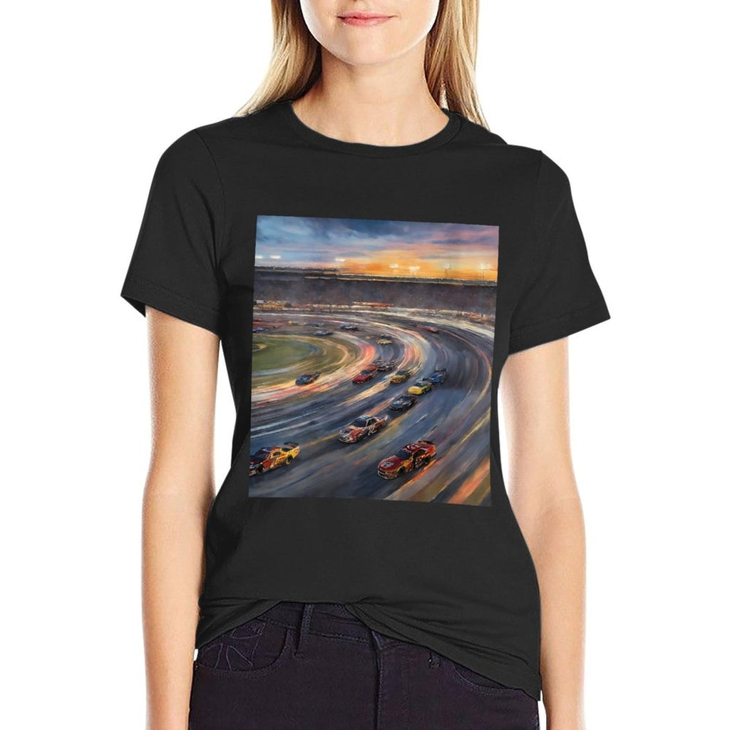 Womens Twilight Pursuit V11  Graphic-printed T-Shirt