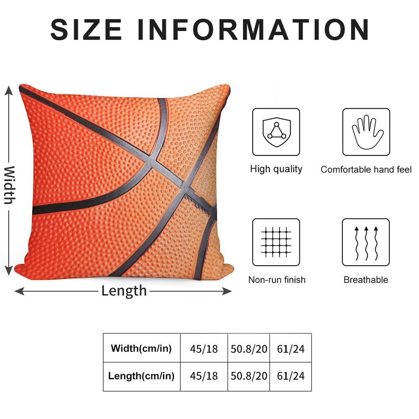 Basketball Soft Gift Ready Throw Pillow