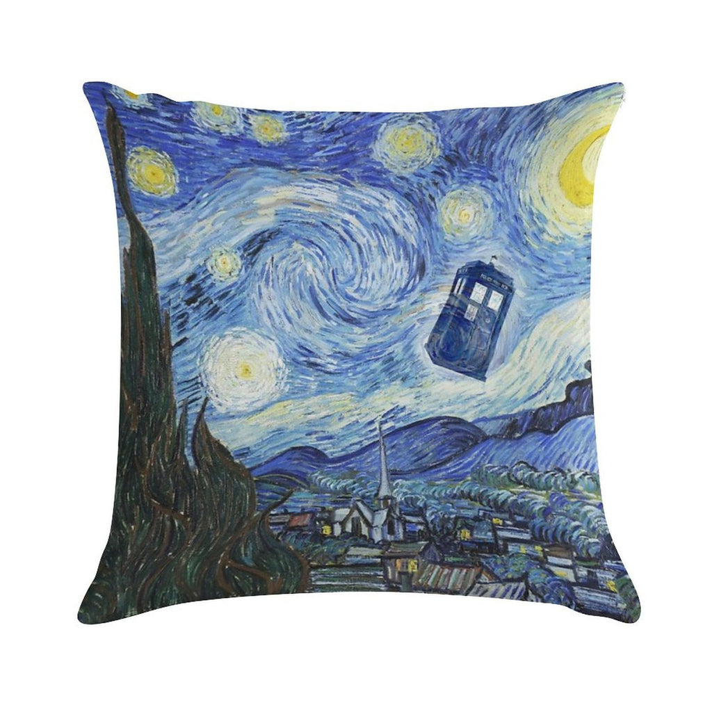 Vincent And The Doctor Soft Washable Throw Pillow