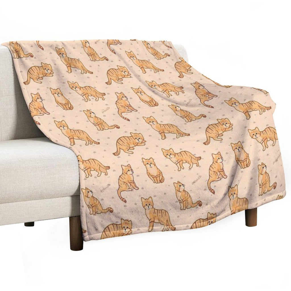 Sand Cats Travel-friendly Throw Blanket