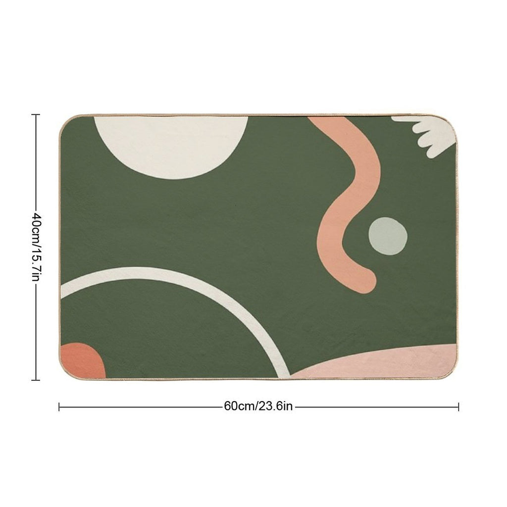 Wild Plants Abstract  Multi-Purpose Bath Mat