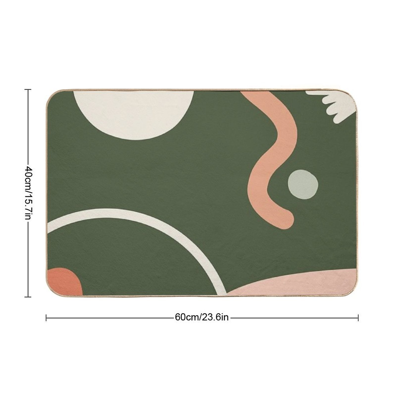Wild Plants Abstract  Multi-Purpose Bath Mat