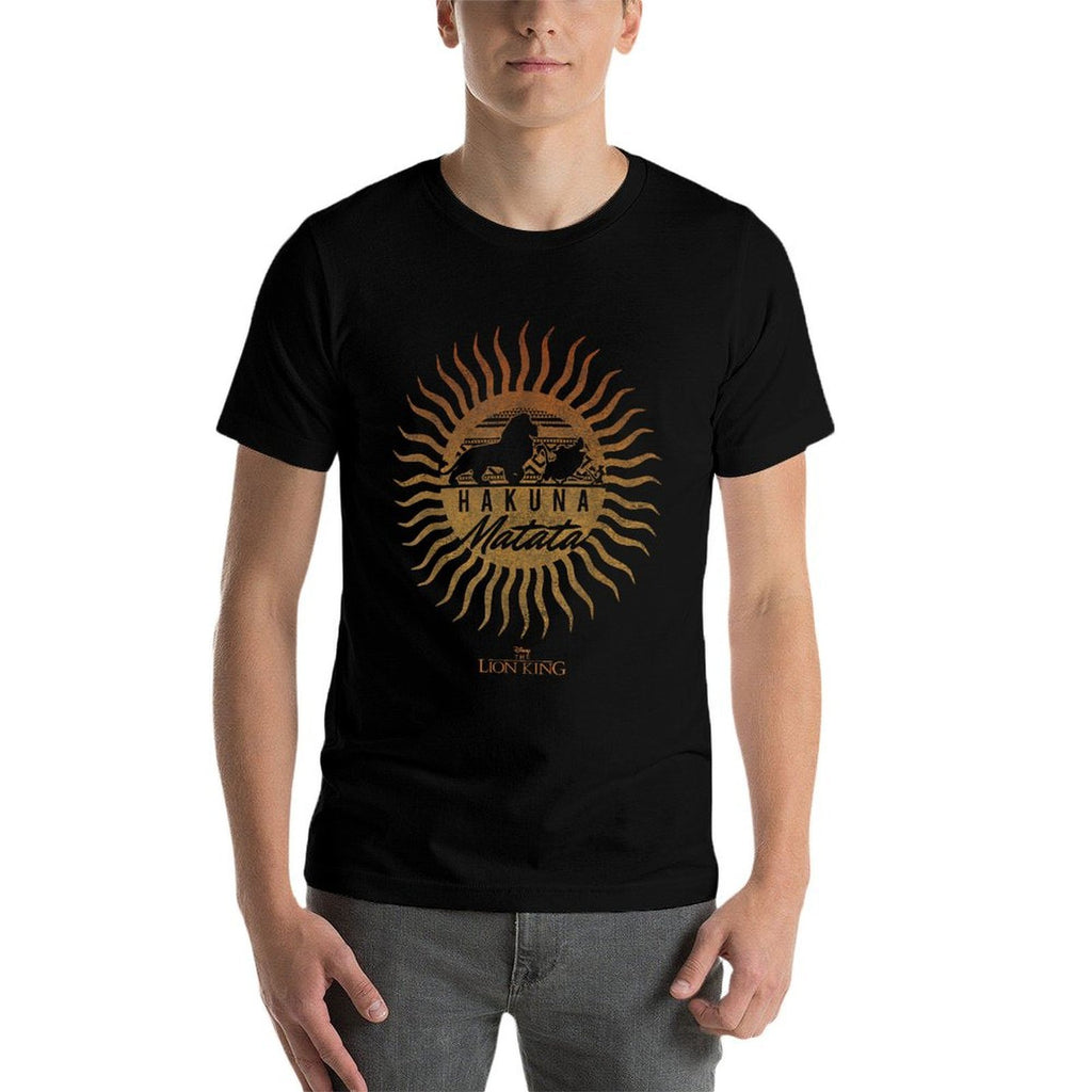 Disney Lion King Hakuna Matata Sun Mandala Silhouette  Wrinkle-resistant T-Shirt
