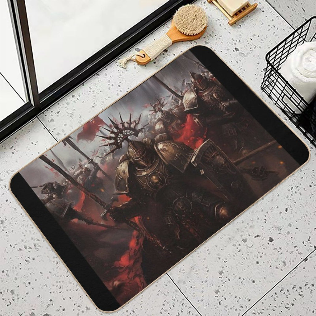 Epic Battle Death to The False Emperor - Dark Fantasy Art  Multi-Purpose Bath Mat