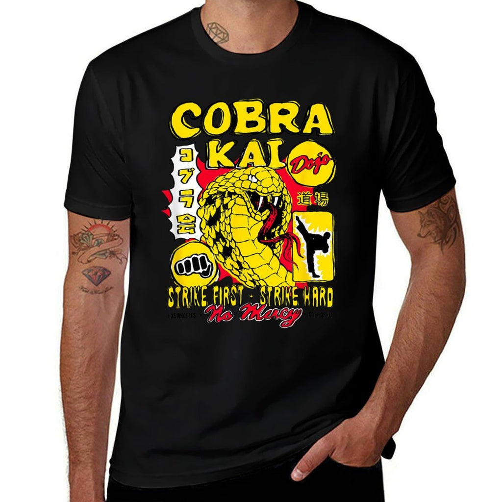 Cobra Kai Comic Illustration Collage TV Show  Graphic-printed T-Shirt