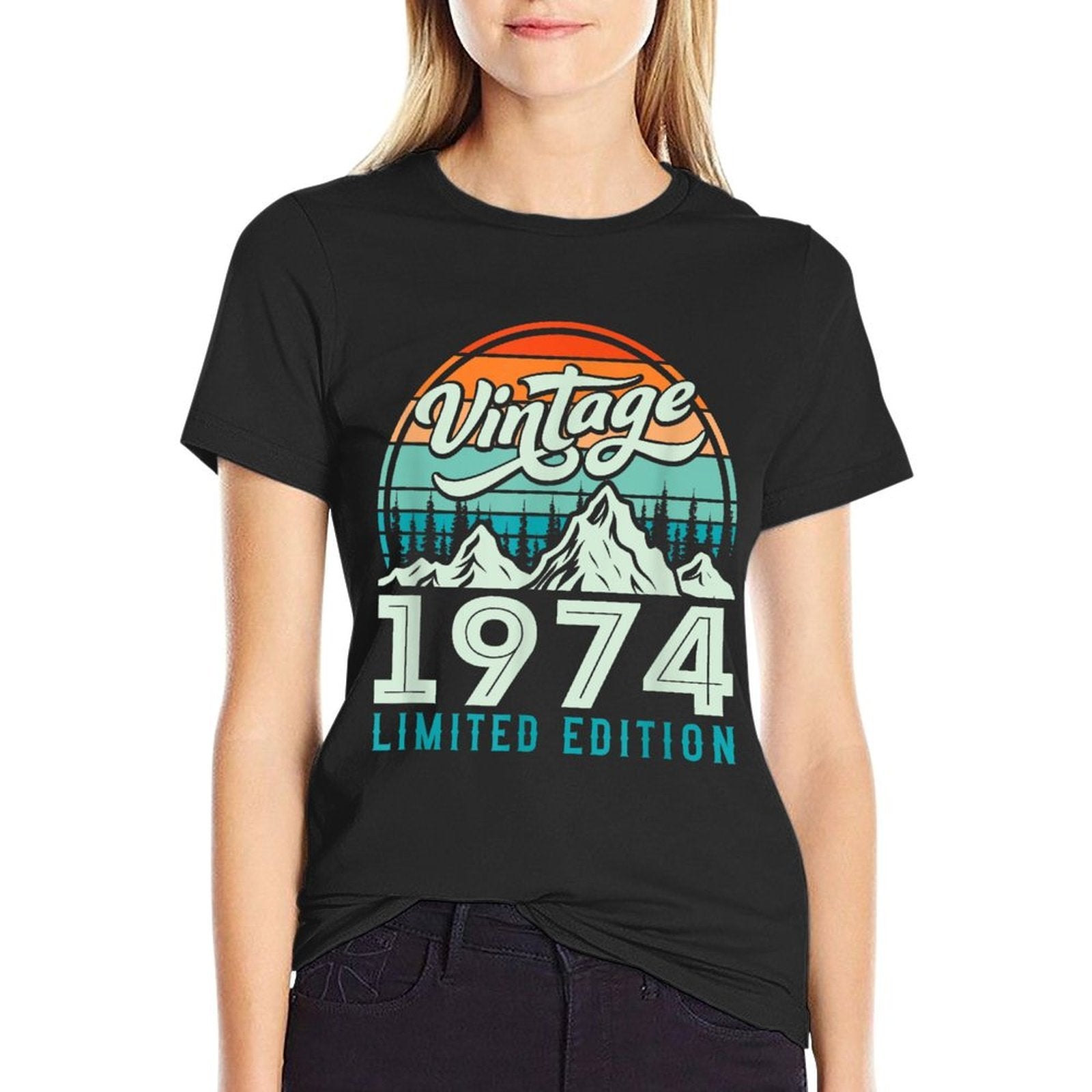 50 Year Old Vintage 1974 Limited Edition 50th Birthday  Slim-fit Cut T-Shirt