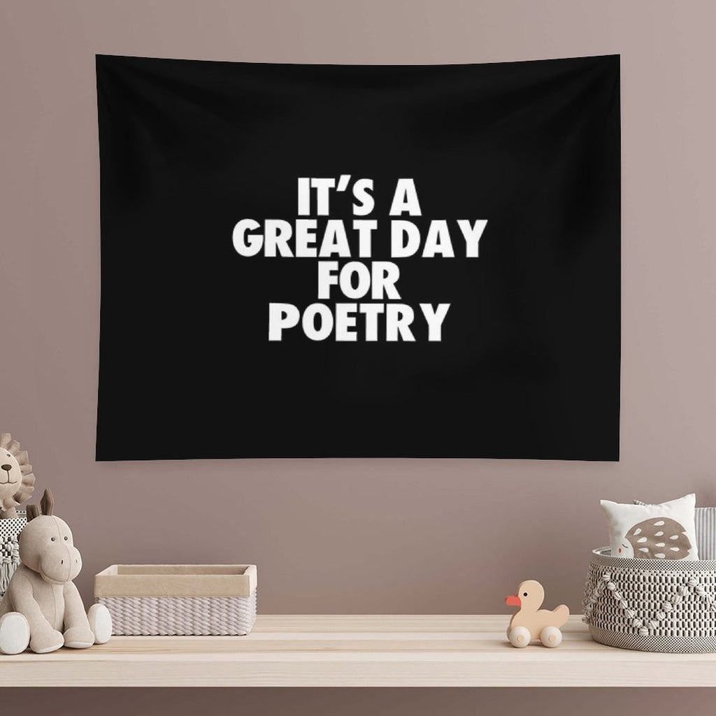 It's A Great Day for Poetry Tapestry