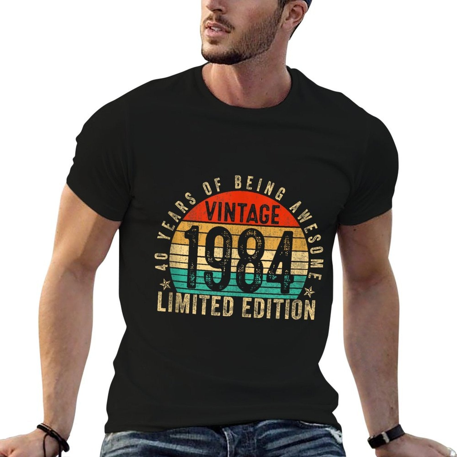 Vintage 1984 Limited Edition 40 Year Old Gifts 40th Birthday  High-quality Stitching T-Shirt