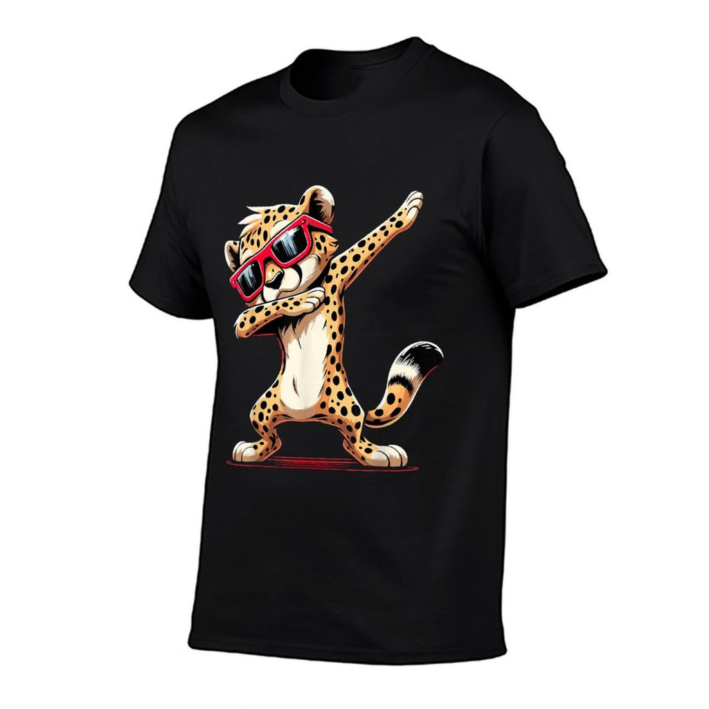 Dabbing Cheetah Sunglasses Cheetah Animal  Versatile T-Shirt