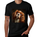 Cavalier King Charles Spaniel Dogs  Rolled Sleeves T-Shirt