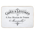 French Cafe & Lemgumes  Stain-Proof Bath Mat