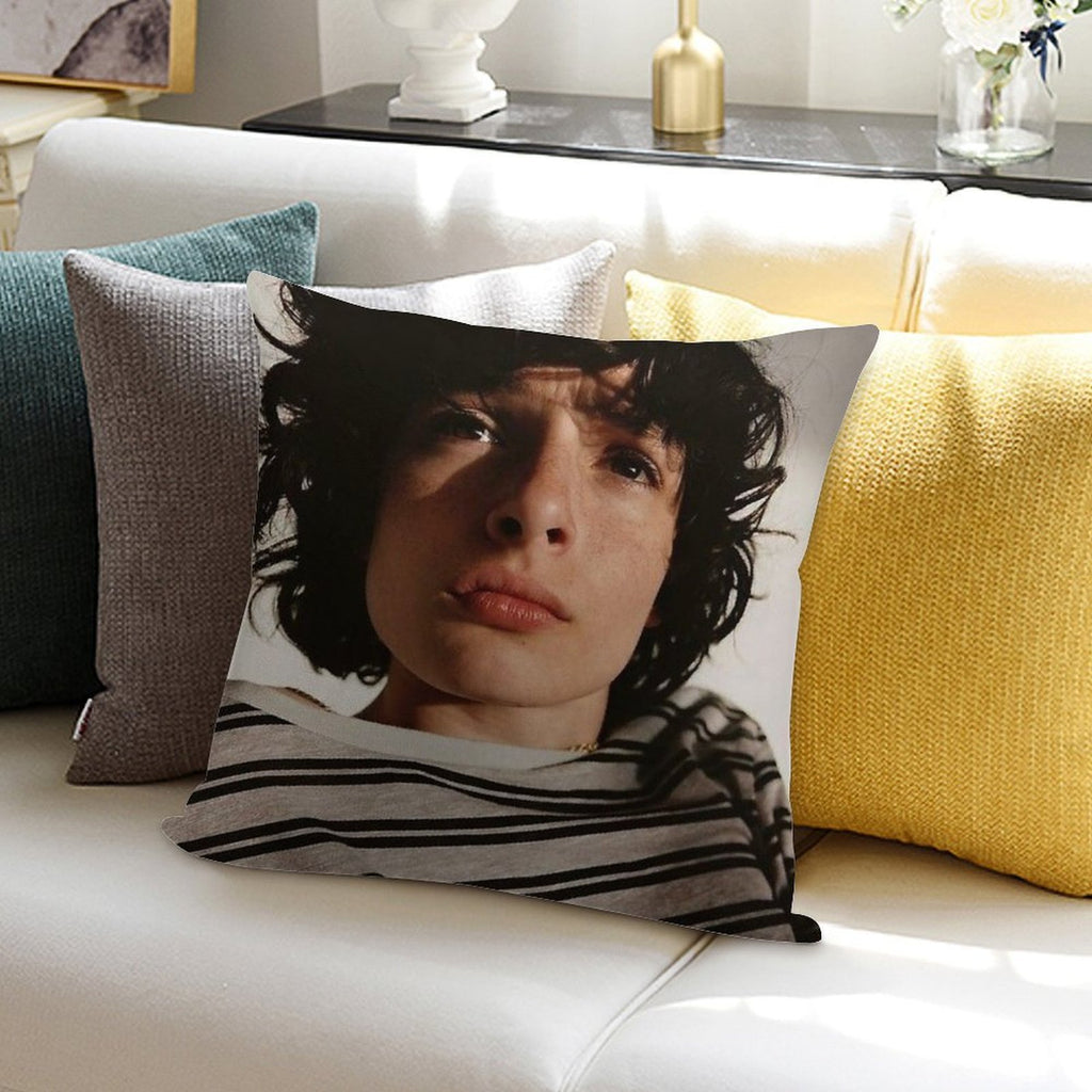 Finn Wolfhard Soft Gift Ready Throw Pillow
