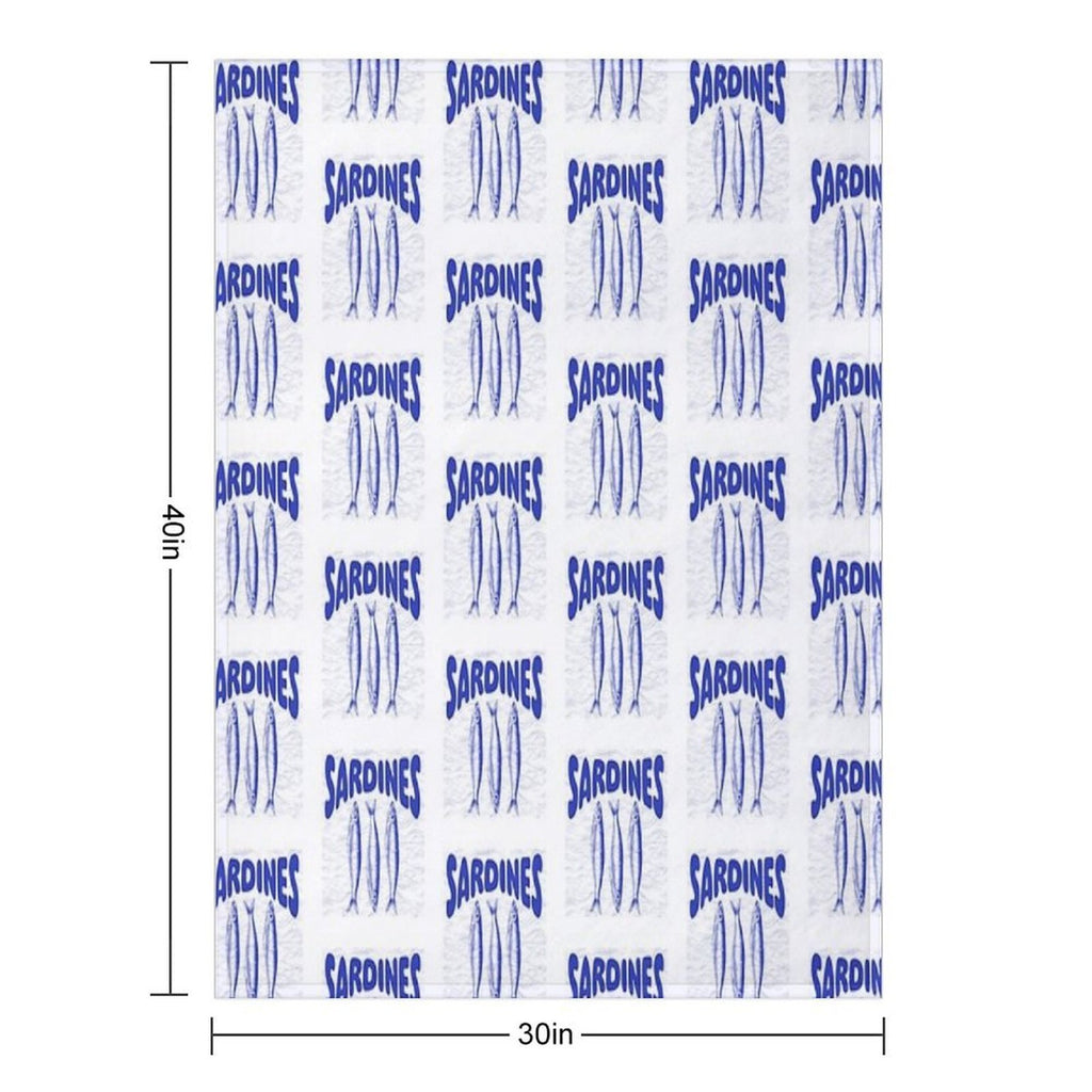 Portuguese Sardines Gift-ready Throw Blanket